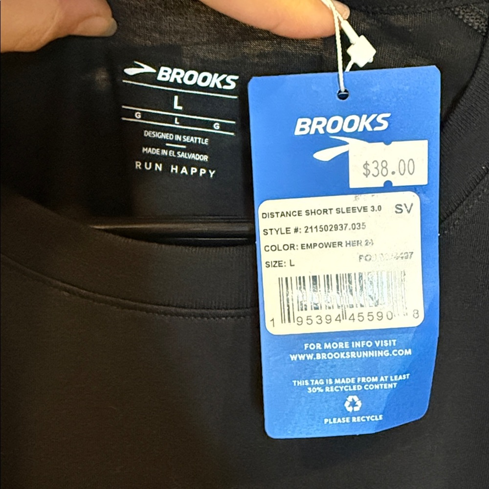 Brooks Distanced Short Sleeve 3.0 Empower Her Men’s Running Shirt - Picture 3 of 6